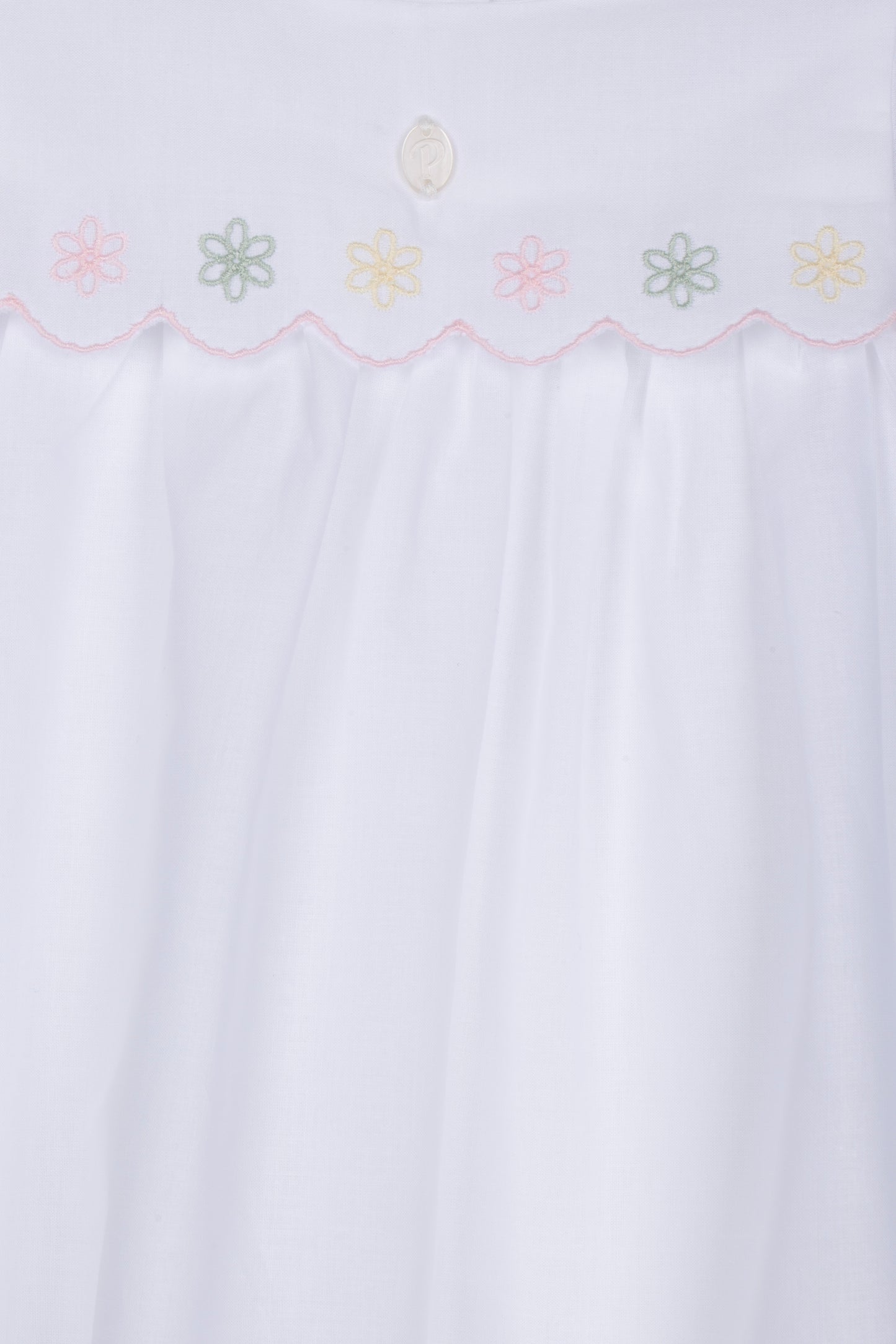 White Embroidered Baby Dress
