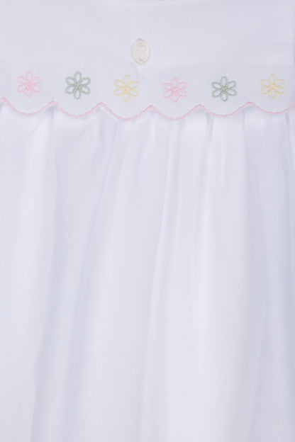 White Embroidered Baby Dress