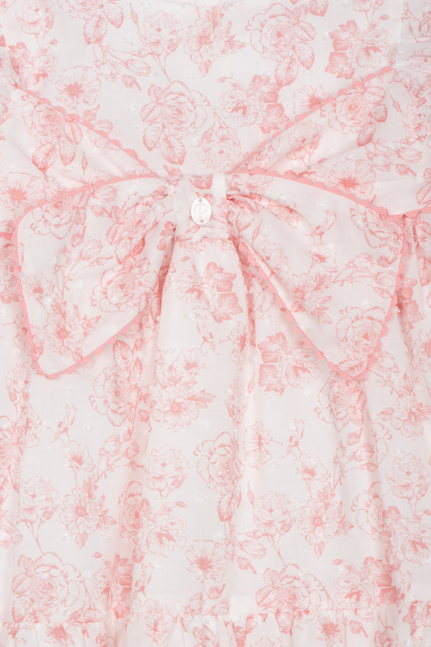 Pink Flores Bow Dress