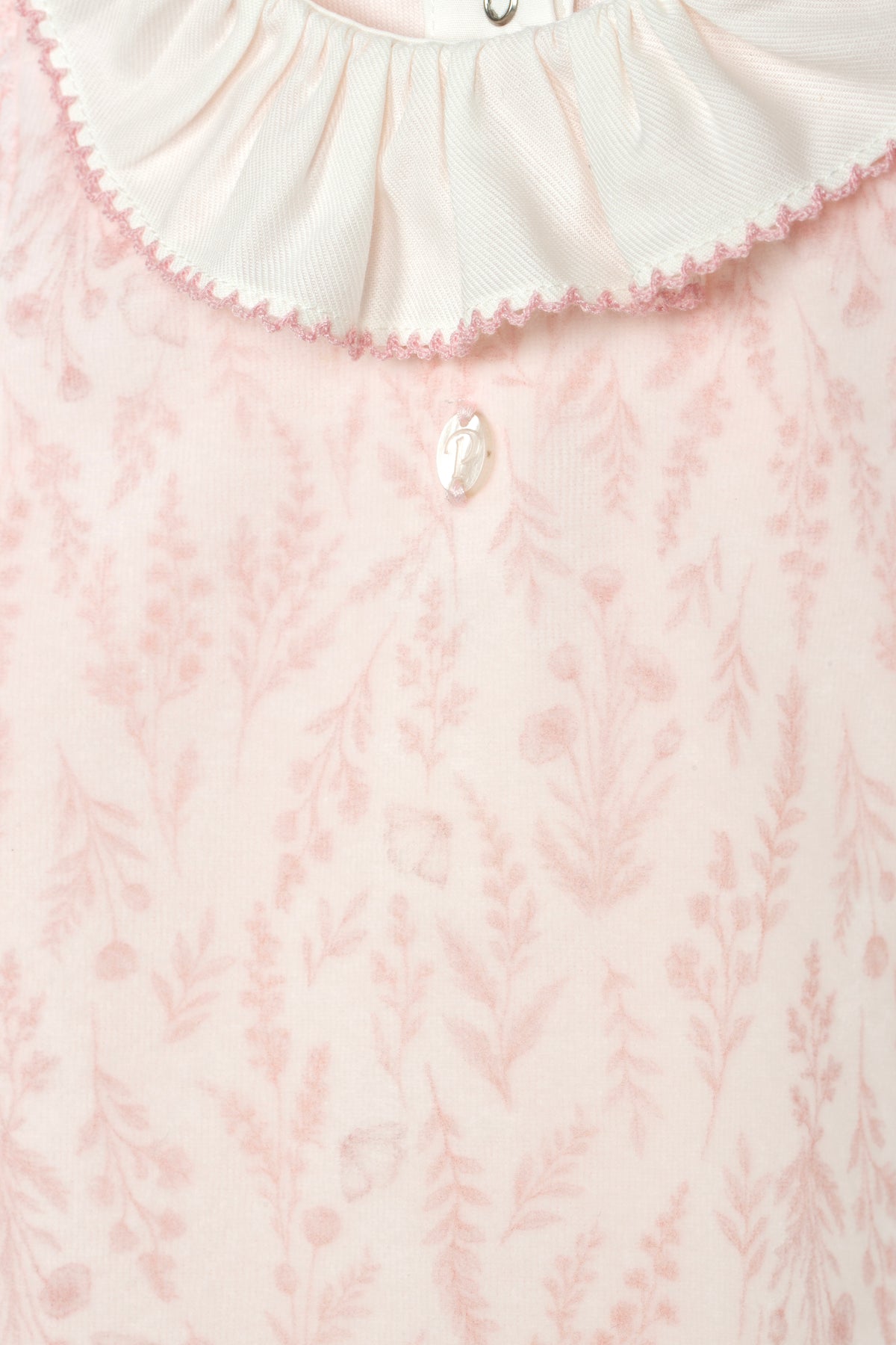 Pink Set with Velour Floral Print