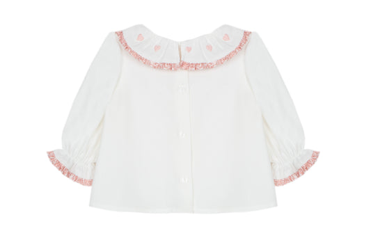 Ecru Blouse with Liberty Details