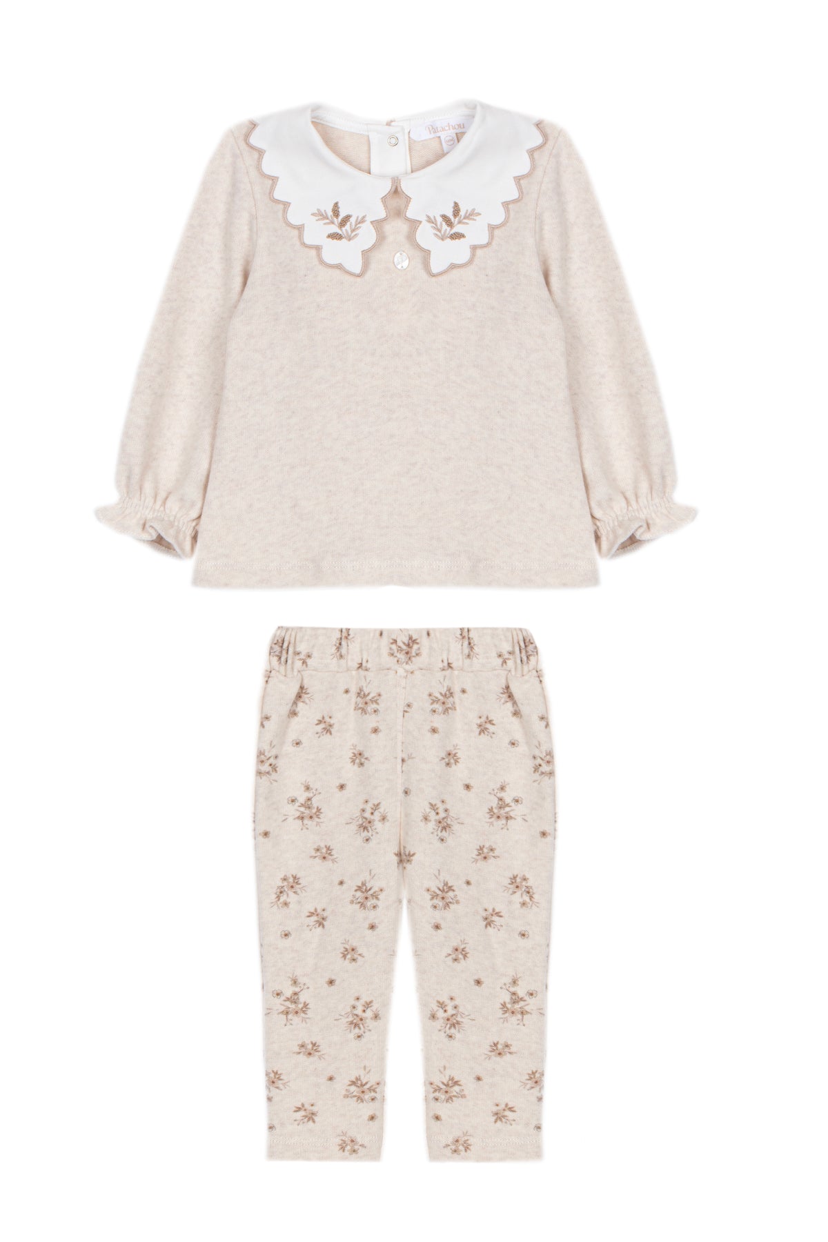 Beige Set with Embroidery