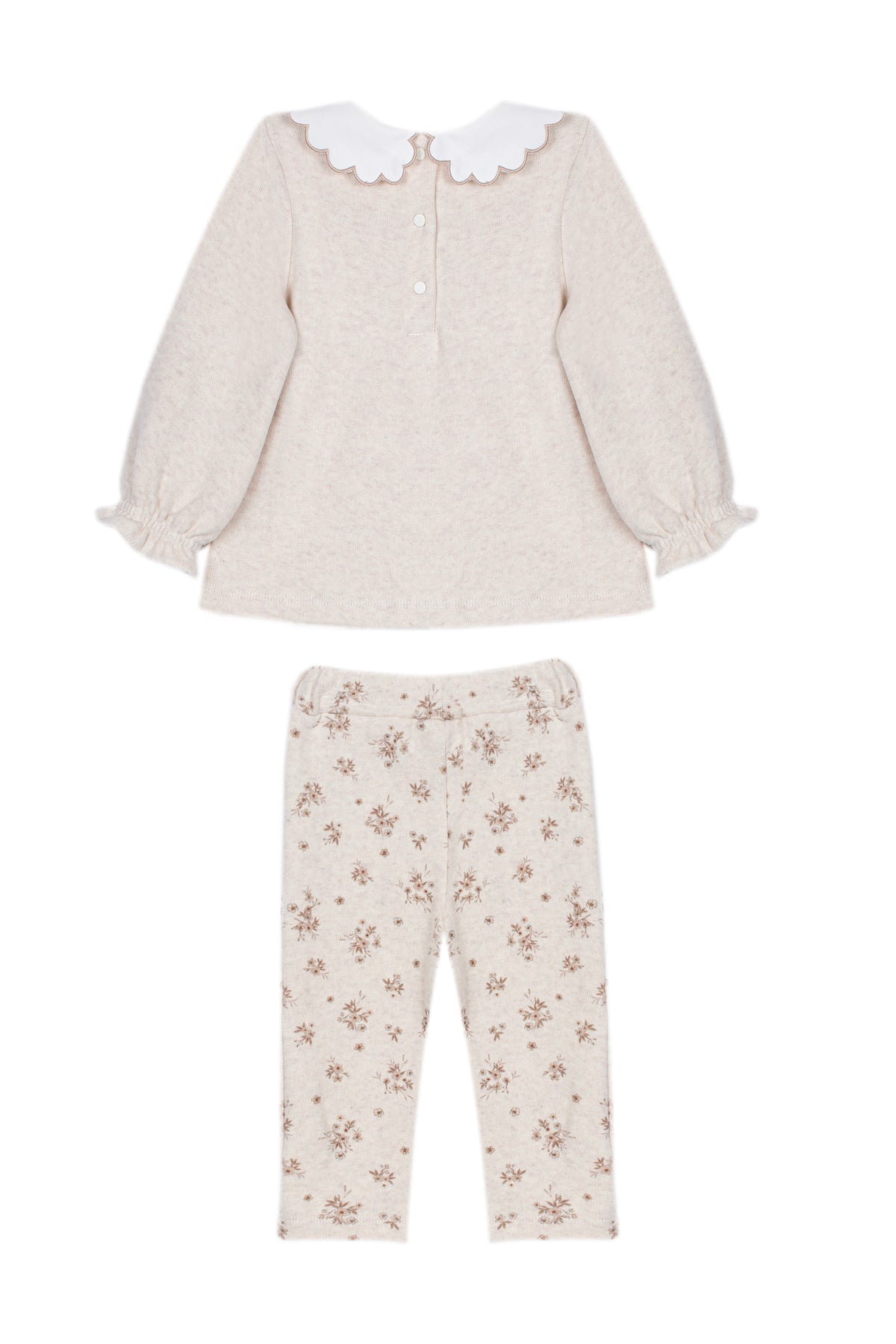 Beige Set with Embroidery