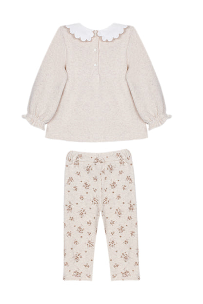 Beige Set with Embroidery