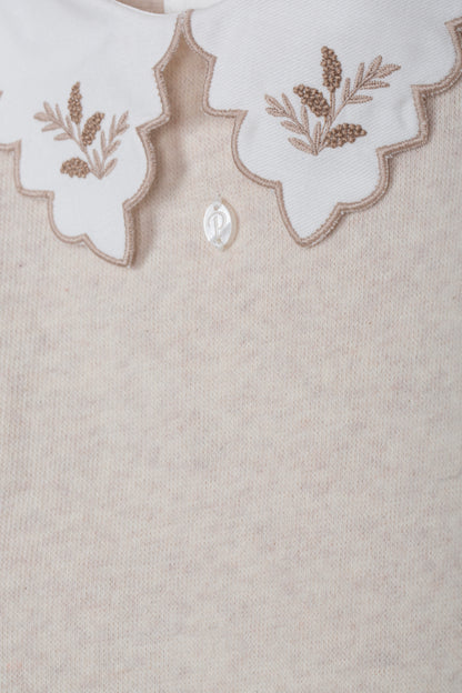 Beige Set with Embroidery