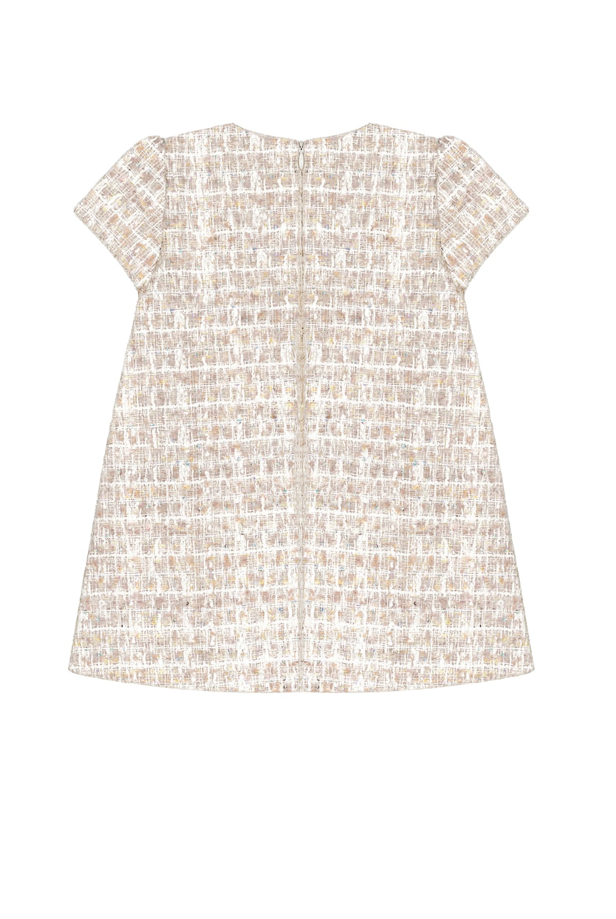 Sparkly Tweed Dress with Bow