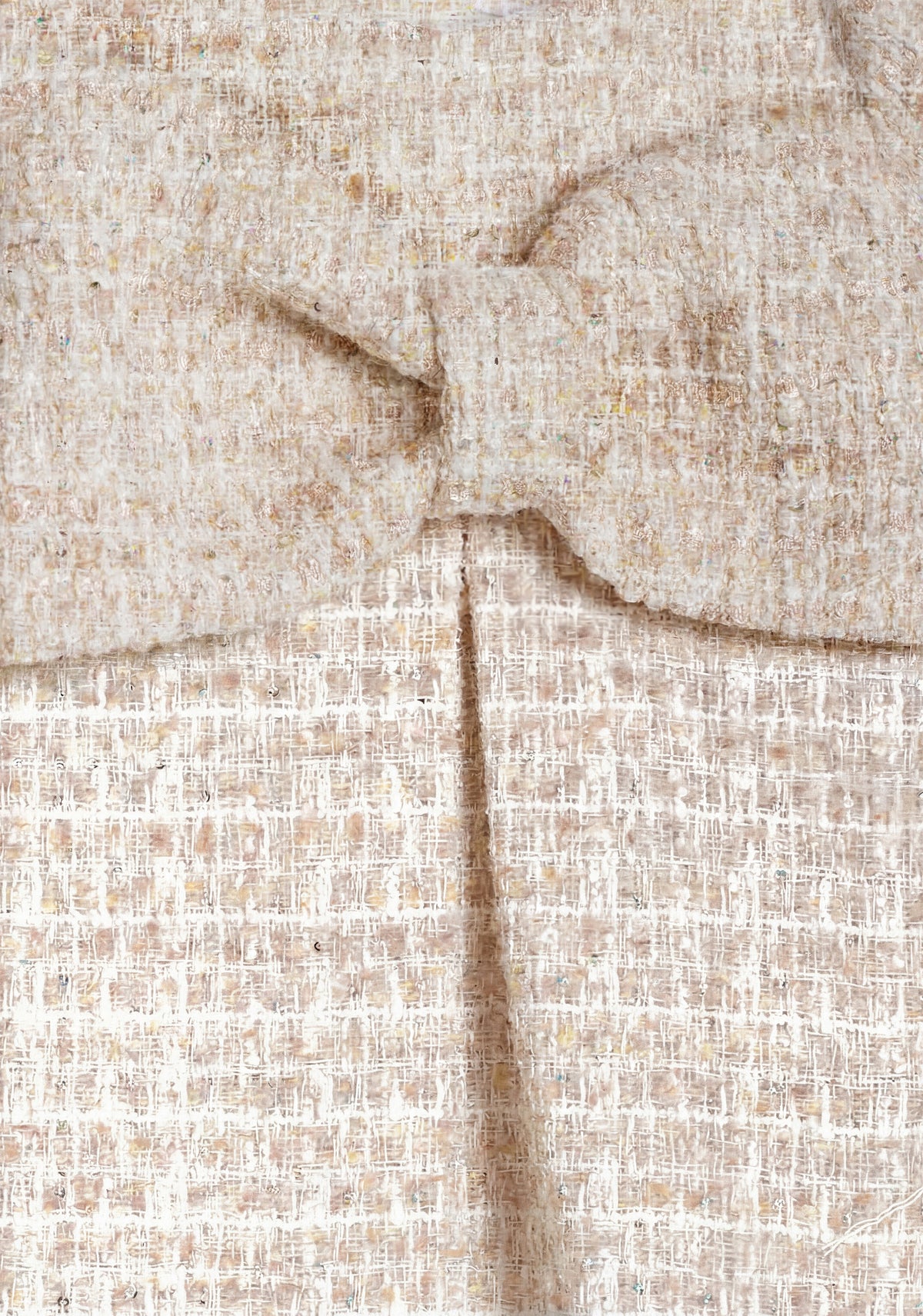 Sparkly Tweed Dress with Bow
