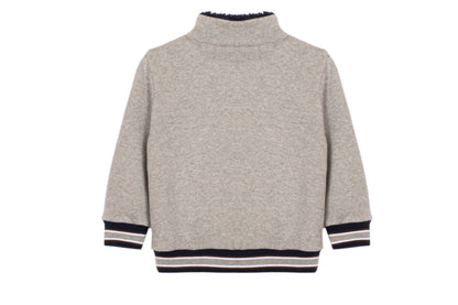 Grey Sweater with Zipper