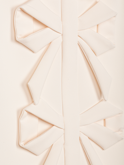 Ivory Dress with Bows