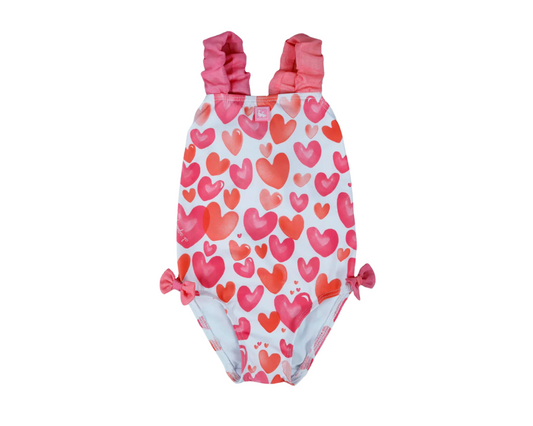 Corazones Girls Bathingsuit