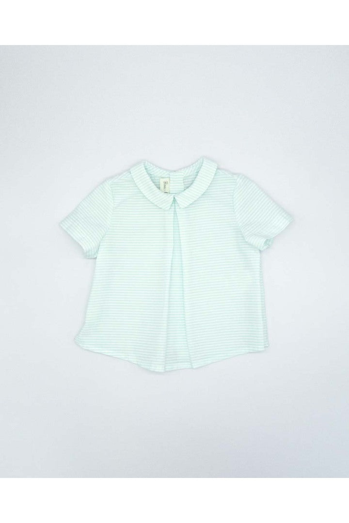 Striped Collared Baby Top