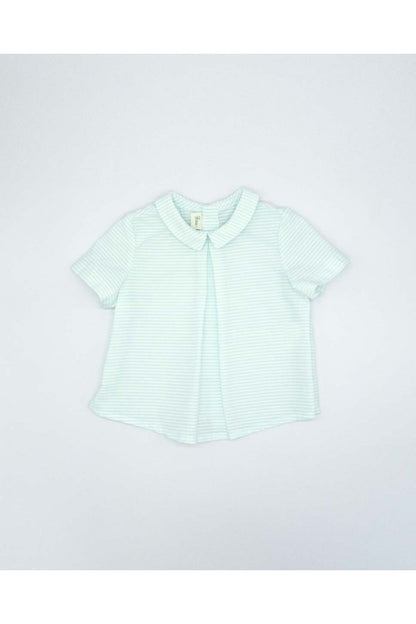 Striped Collared Baby Top