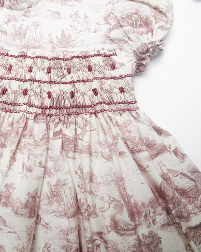 Classic Toile Handsmocked Dress