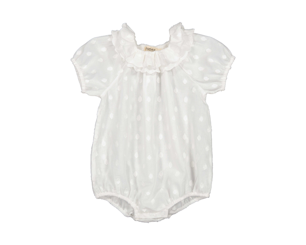 Rosetta Romper - Gentle White