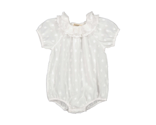 Rosetta Romper - Gentle White