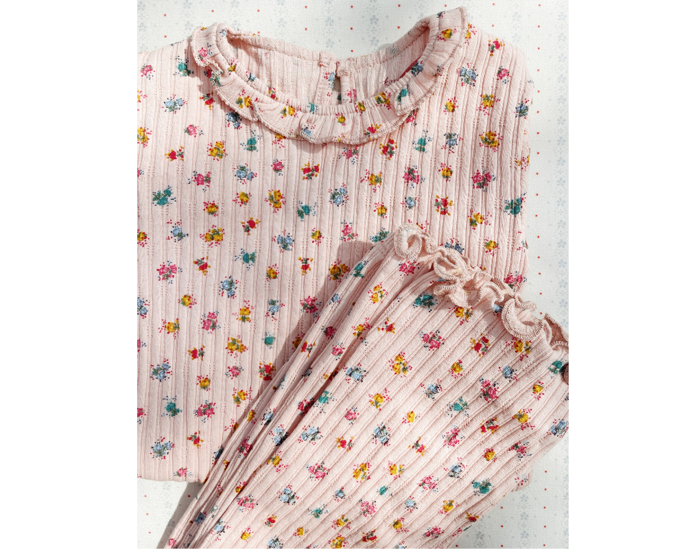 Nia Bloomie Blush Long Sleeve Set
