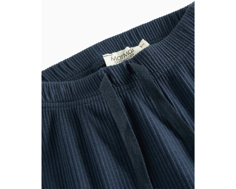 Long Sleeve Ribbed Henley Onesie Set - Pilot Navy