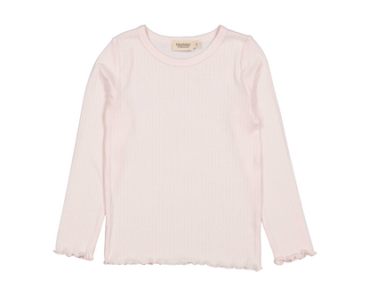Tani Modal Ribbed Set - Rose Meringue