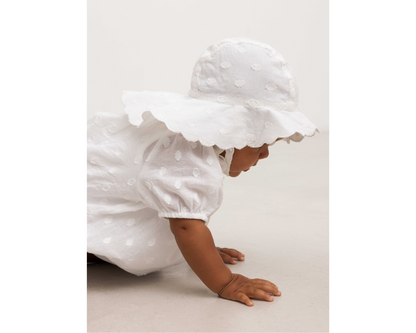 Rosetta Romper - Gentle White