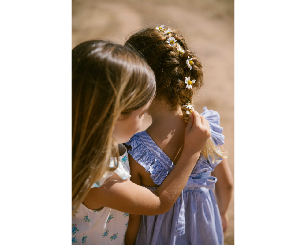 Navy Stripe Danita Frill Dress