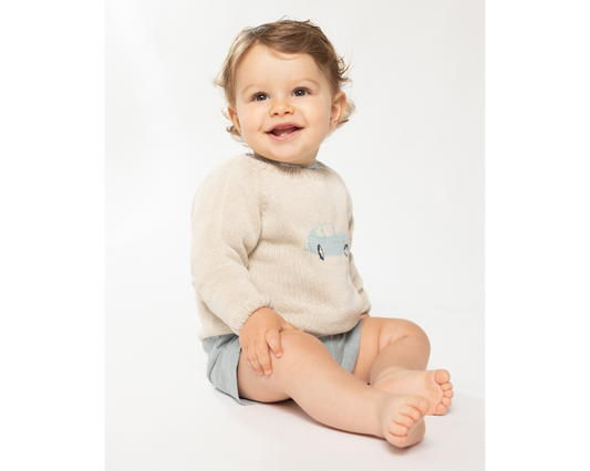 Coche Car Linen Shorts Set
