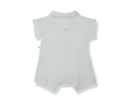 Vittorio Romper - Pale Aqua