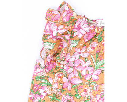 Ochre Rosa Linen Pants Set