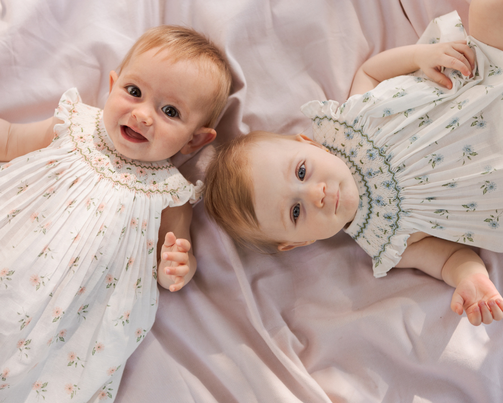 Mariana Smocked Romper - Pink