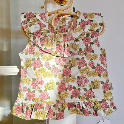 Wild Flower Field Shorts Set