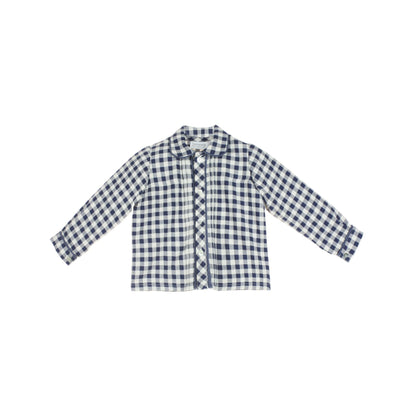 Blue Checkered Boys Set