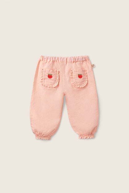 Cloud Pink Linen Pants Set