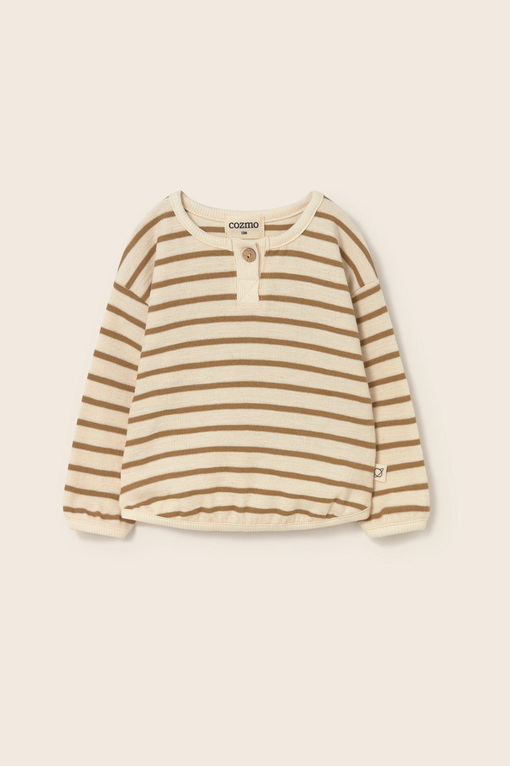 Sand Double Striped Baby Shorts