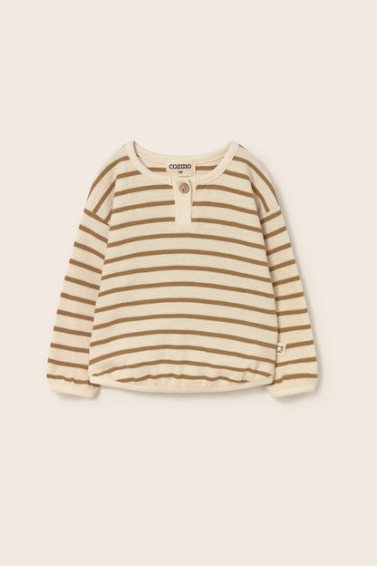 Sand Double Striped Baby Shorts