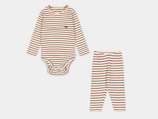 Voco Modal Baby Sleeve Set - Tricolore Bleur