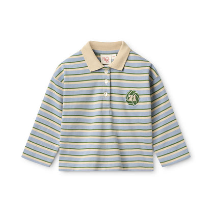 Conrad Polo - Blue Air Green Stripe