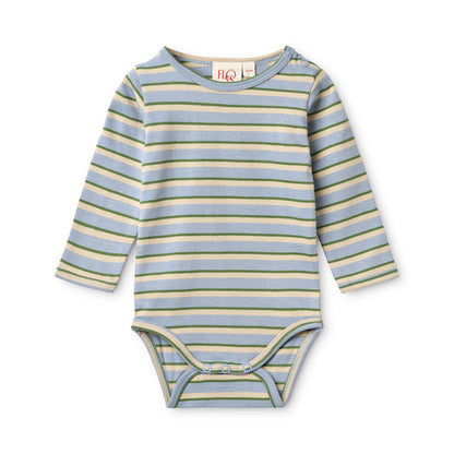 Conrad Baby Set - Blue Air Green Stripe