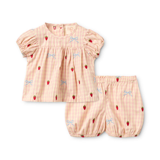 Dolly Bow Baby Set - Gingham
