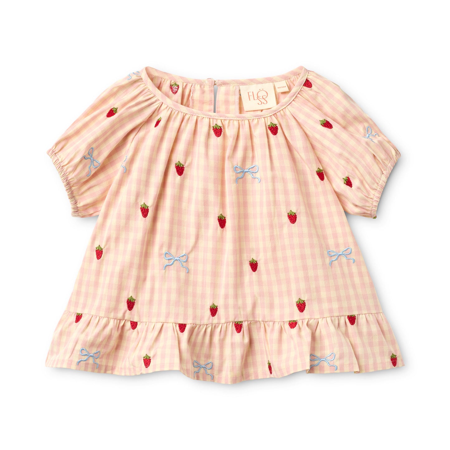 Dolly Bow Shorts Set - Gingham