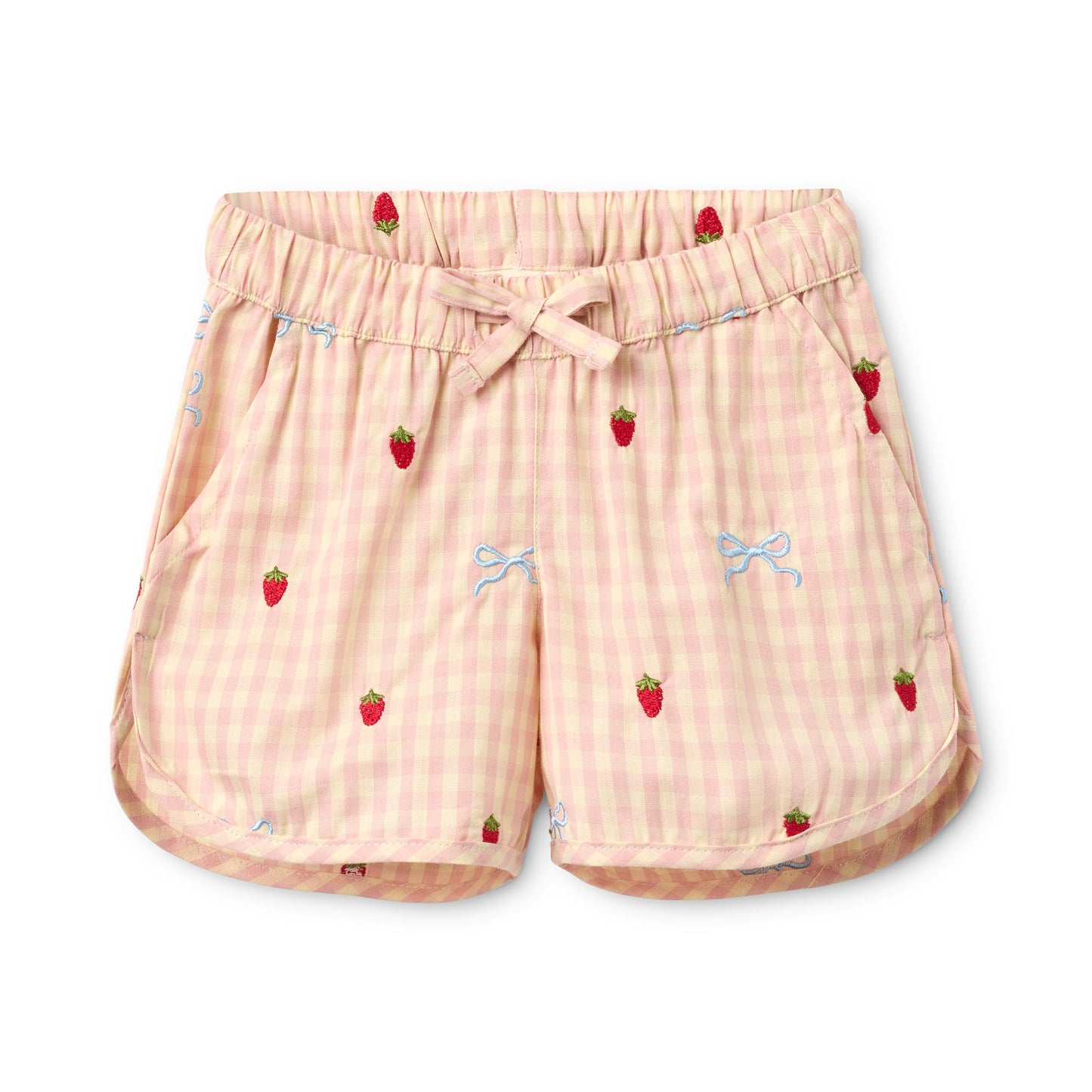 Dolly Bow Shorts Set - Gingham