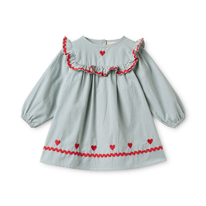 Ellis Dress - Light Blue Gingham