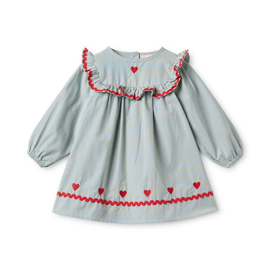 Ellis Dress - Light Blue Gingham