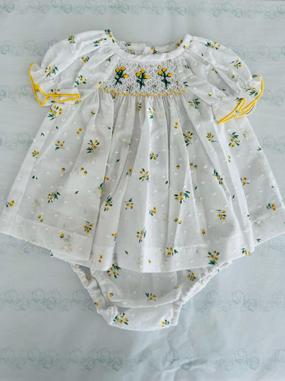 Colibri Dress and Bloomer Set - Yellow