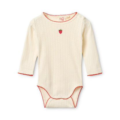 Flora Pointelle Onesite Baby Set - Gentle Cream