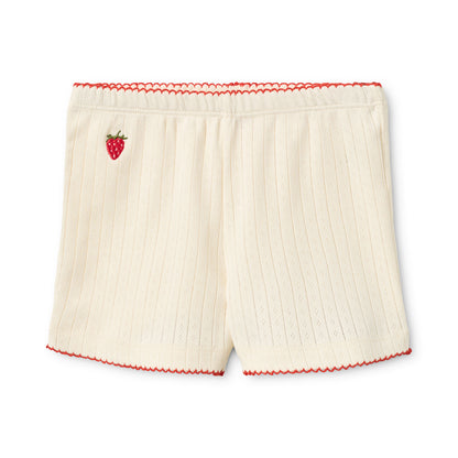 Flora Pointelle Shorts Set - Gentle Cream