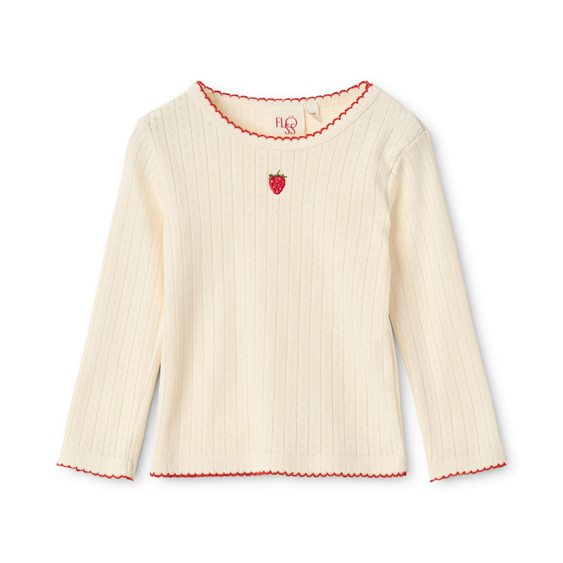 Flora Pointelle Blouse - Gentle Cream