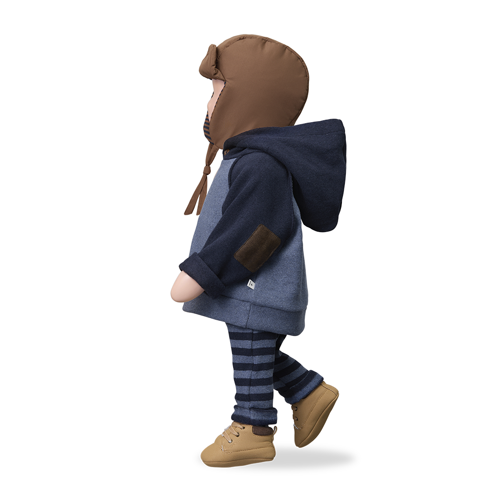 Hakon Hooded Sweater - Denim