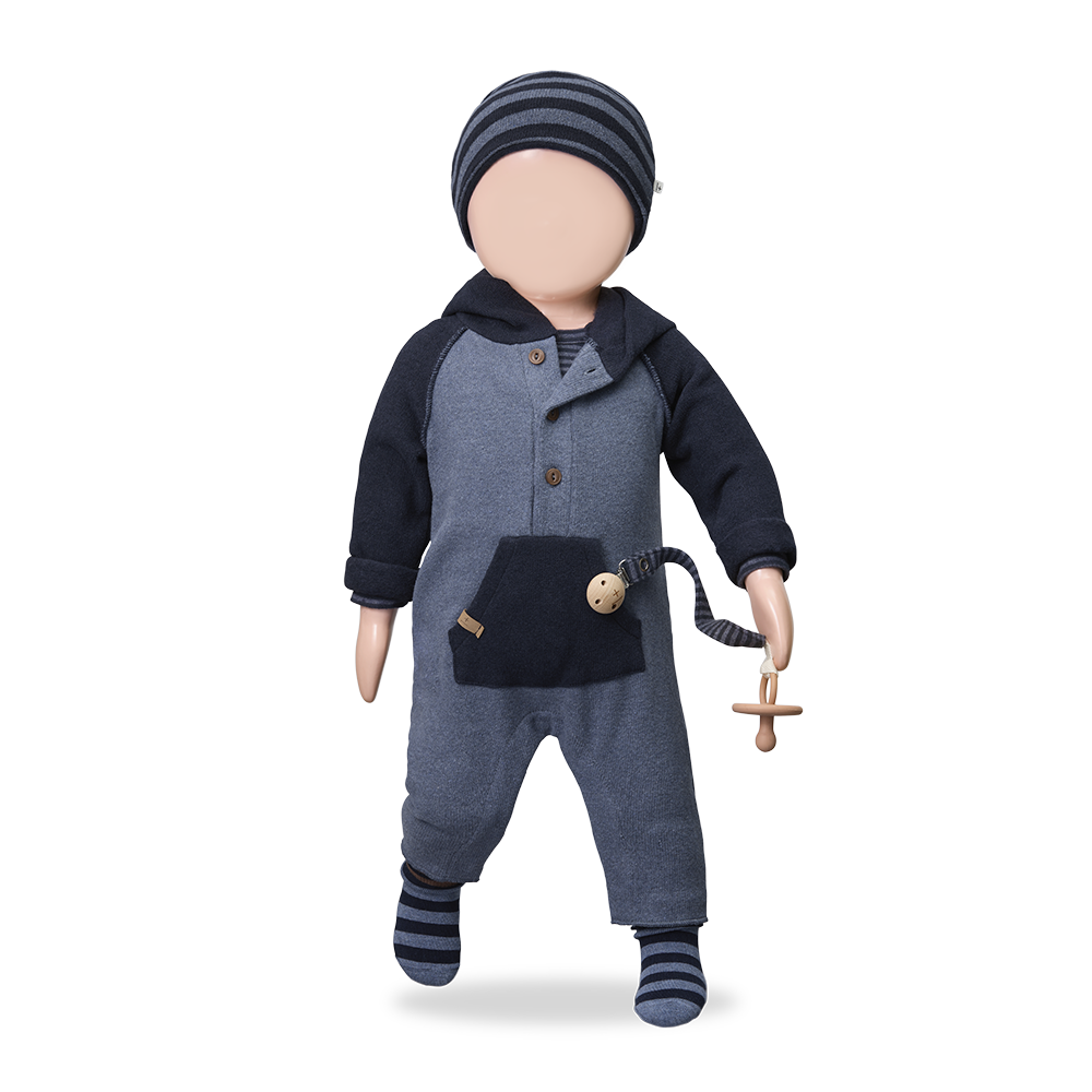 Ludvig Hooded Baby Jumpsuit
