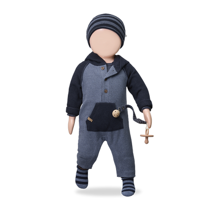 Ludvig Hooded Baby Jumpsuit