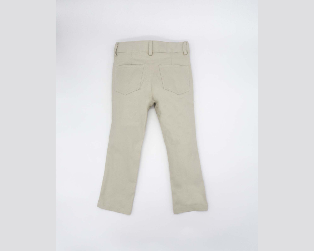 Beige Boy Twill Trousers