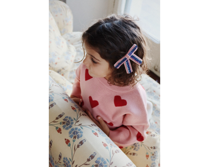 Velvet Bow Hair Clips 2 piece